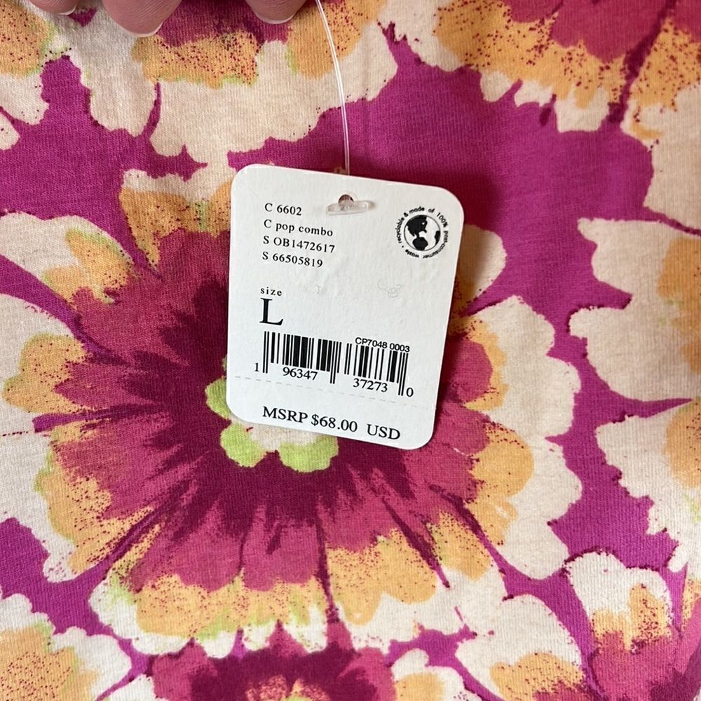 Free People Give Me More Crop Top- Pop Combo- Size L- NWT - Picture 5 of 5